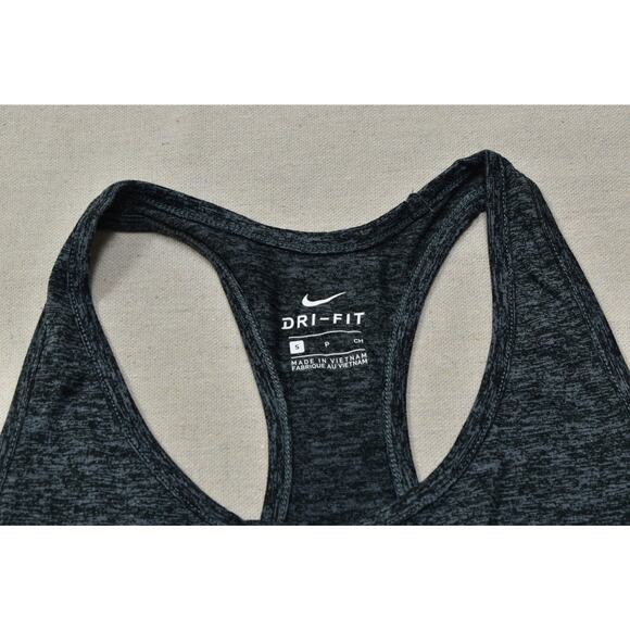 Nike Dri-FIT Women's Dark Gray Racerback Tank Top Regular Size S - Picture 4 of 8